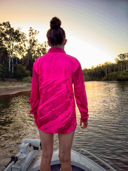 Pink Fishing Shirt