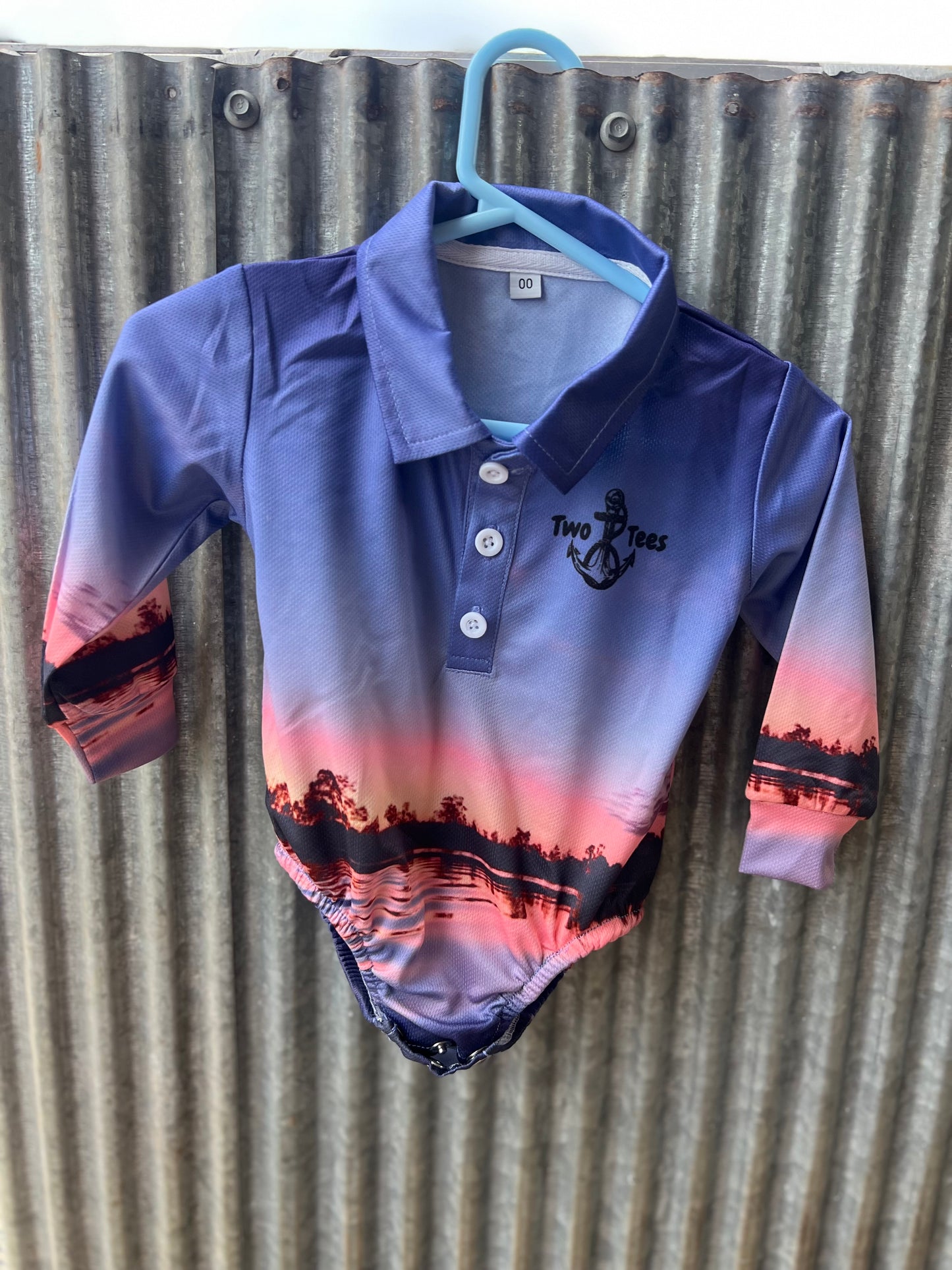Purple sunset romper